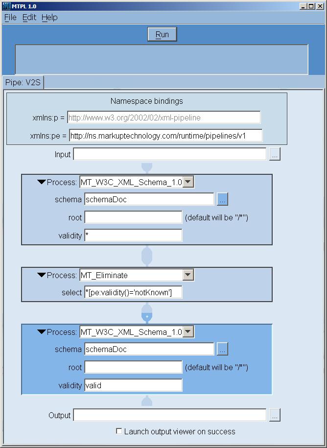 Snapshot of GUI for V2S pipeline